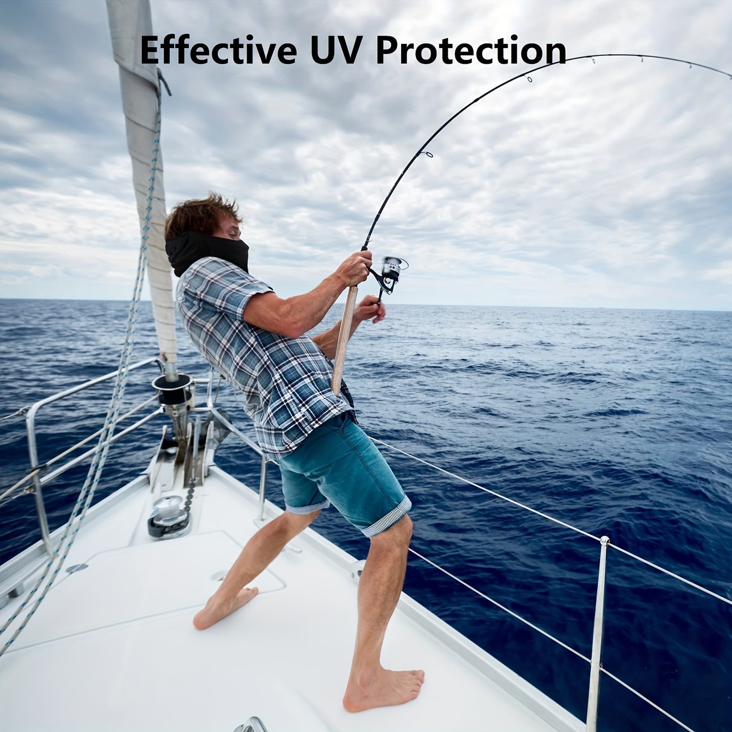 Pasamontañas transpirable negro de 3 piezas: protección UV y frescura en verano para ciclismo, motociclismo y esquí.