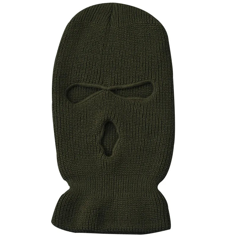 Máscara táctica militar de 3 agujeros, máscara facial completa, máscara de esquí, gorro de invierno, pasamontañas, casco de motocicleta, casco integral.