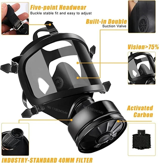 Full Face Gas Mask – Chemical & Biological Protection